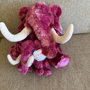 Vintage Beanie Baby Elephants￼ Colosso 2003 Stuffed Animal Plush Bundle of 2